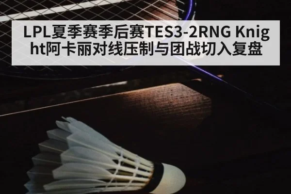 LPL夏季赛季后赛TES3-2RNG Knight阿卡丽对线压制与团战切入复盘